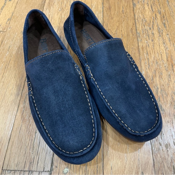 Born Other - Born Men's Size 9M Allan Loafer Casual Slip On Driving Shoe Navy Leather New